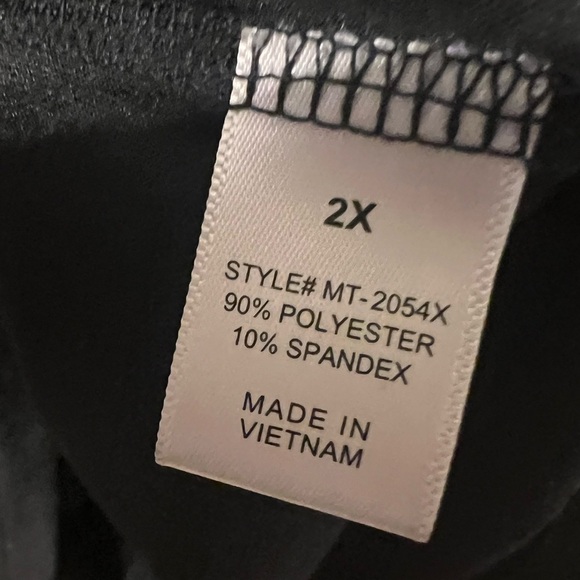 🟣Zenana Outfitters Black Long Sleeve V-Neck Top – Size 2XL - Picture 3 of 4